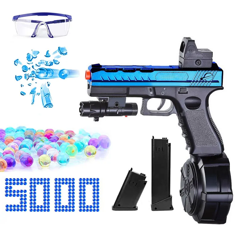 Glock Electric Gel Bal Gun Toys Water Gel Ball Beads Pistol Shooter Rifle CS Fighting Airsoft Outdoor Game for Children Adult