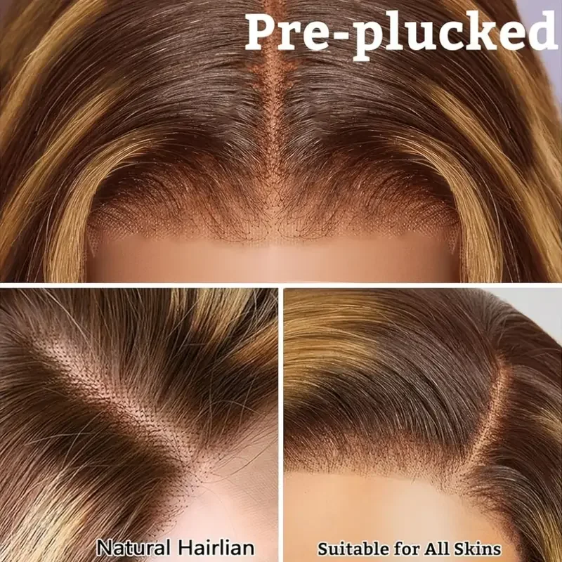 P4/30 Highlight Wigs 13X6 Body Wave Lace Front Wigs 13X4 Lace Front Wig Pre Plucked Ombre Human Hair Colored Glueless 30 Inch