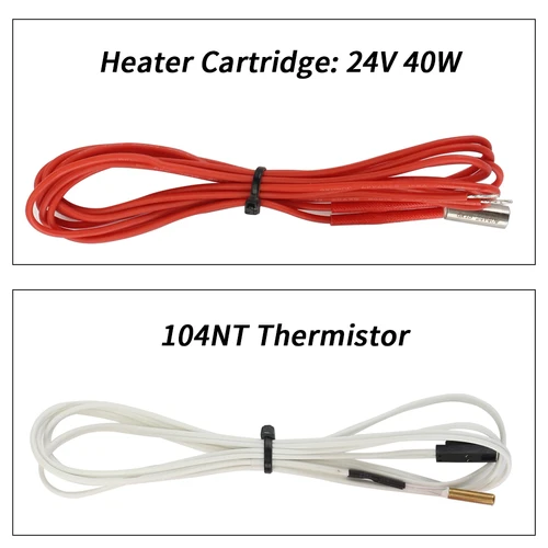 Imagen 2 del producto FYSETC-Cabezal de extrusión para impresora 3D, Kit de extrusora Hotend de Metal de 1,75mm con calentador de bloque de calefacción CNC para MK3 MK3S MK3S + V6