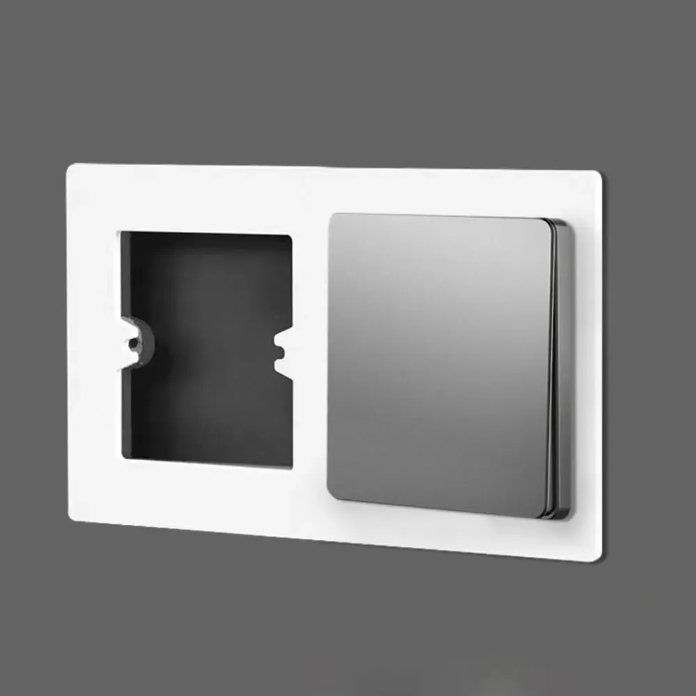

Switch Socket Wall Panel Decorative Frame Cover Junction Box Extender Wall Switch Bottom Box Opening Multiple Plate Accessories