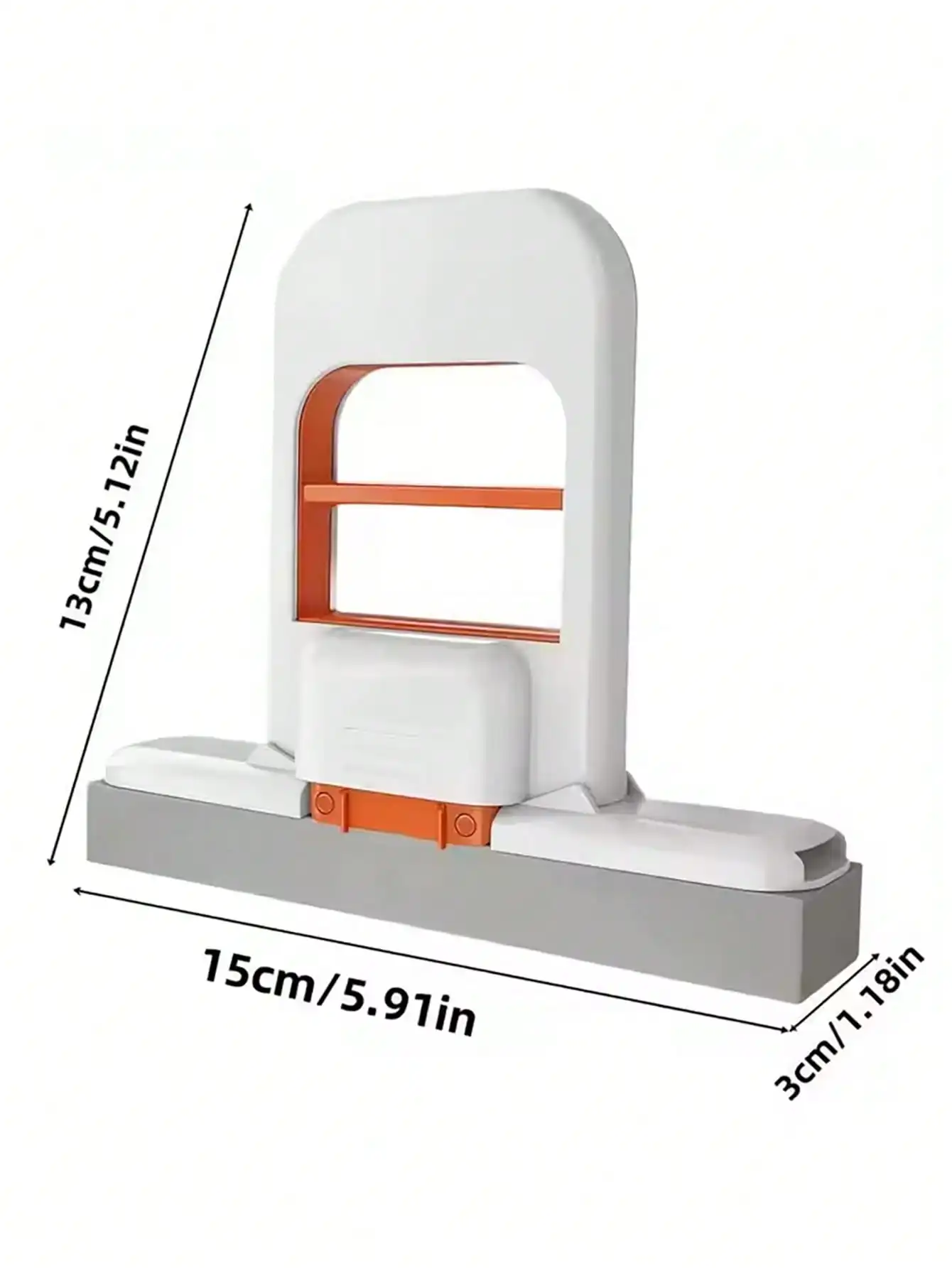 3-Piece Set of 1 Mini Mop +2 Replacement Sponges for Cleaning, Foldable, Space Saving, Handheld System, Home Bathroom, Kitchen