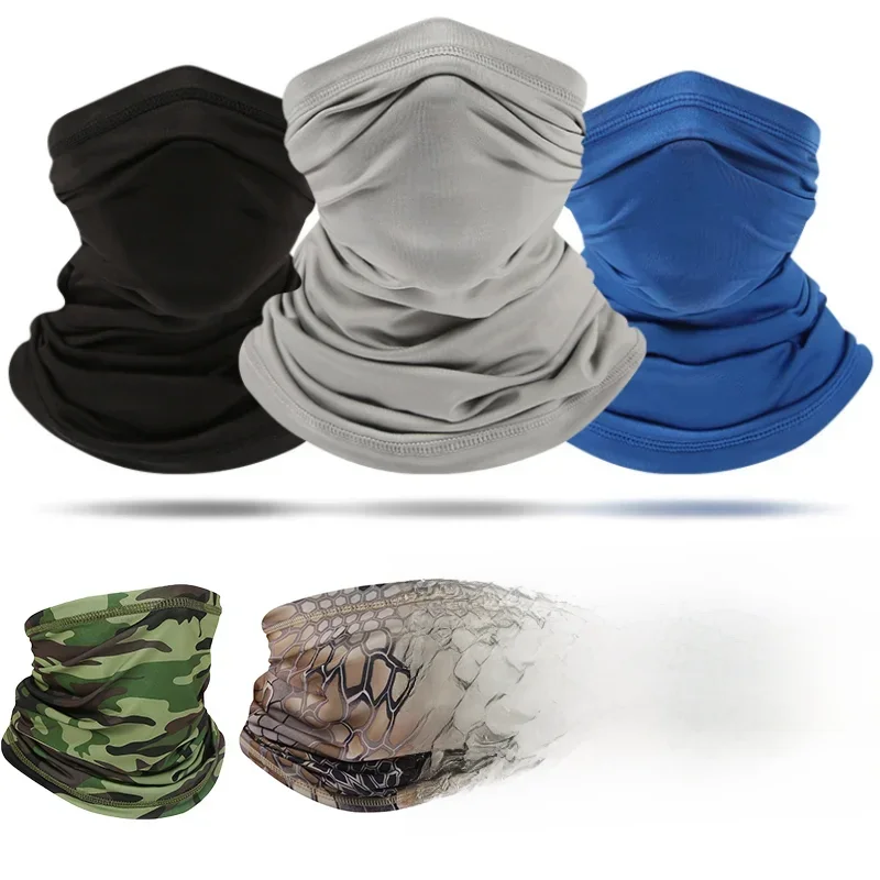 AliExpress NONE UV Protection Scarf Ice Silk Face Cover mask Neck Tube Quick-drying Outdoor Fishing Cycling Magic Motorcycle Breathable Bandana