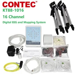 Brand New CONTEC KT88-1016 EEG 16 Channel Digital EEG Mapping System, Brain electric