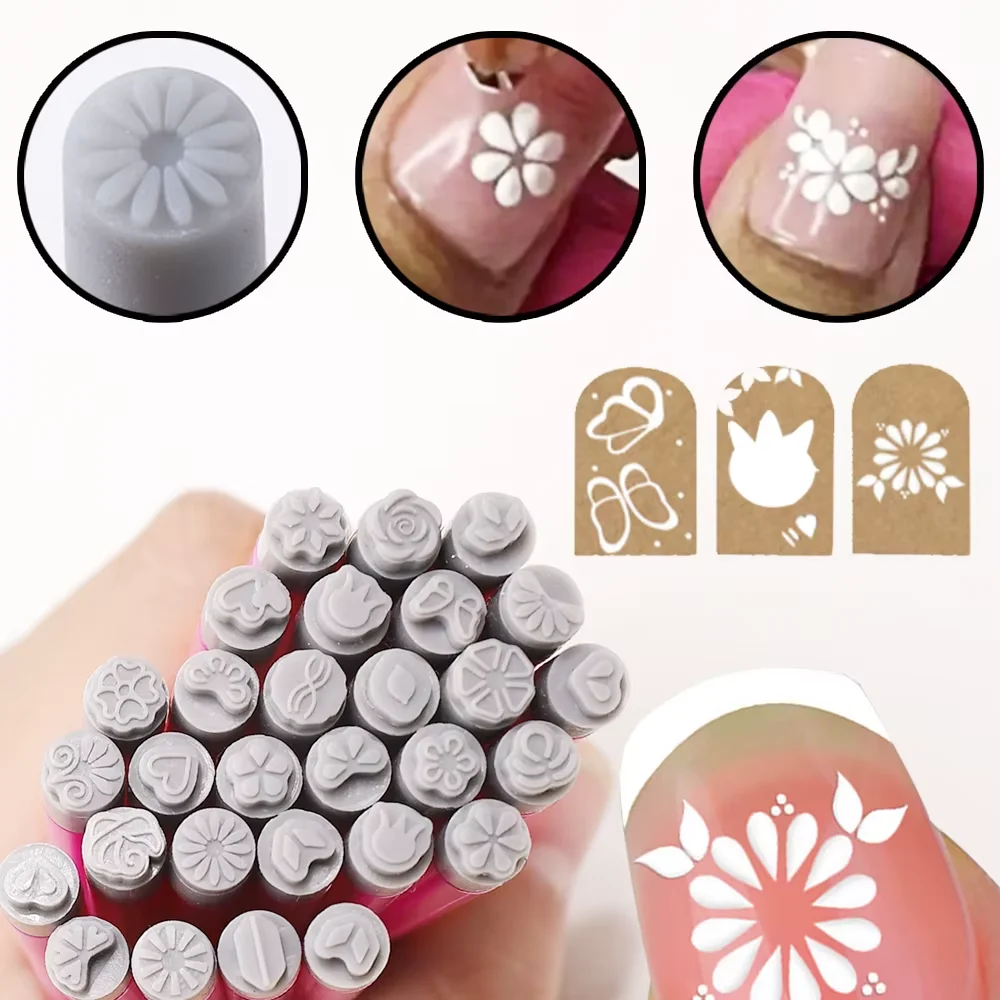 5/10-teiliges Set Nagelkunst-Stempelstifte DIY Blumen- und Schmetterlings-Nagelgrafiti Nagel-Dotting-Werkzeuge Polier- und Malwerkzeuge für Maniküre