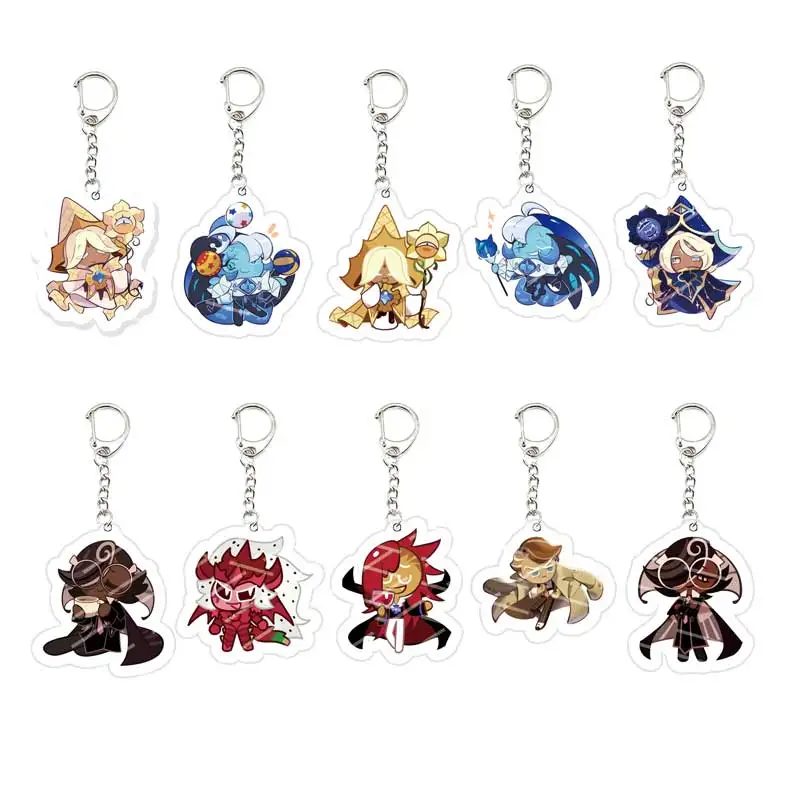 Game Chibis Shadow Milk Cookie Keychains for Accessories Bag