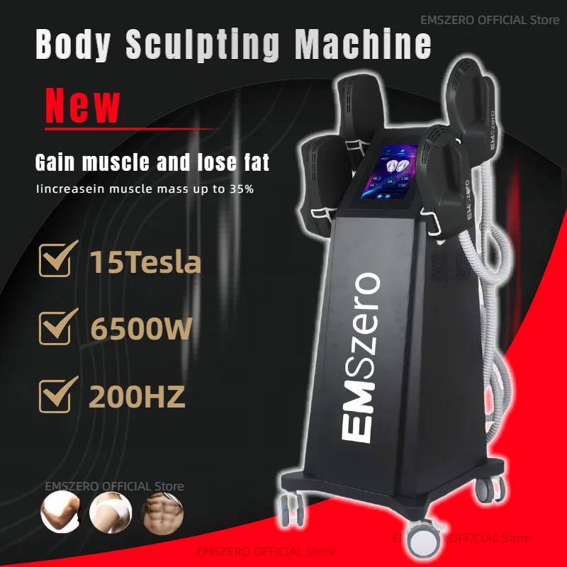 

EMS Body Sculpting Machine RF Fat Muscle Stimulation Abdominal Burning Slimming Shaping Pelvic EMSzero Salon