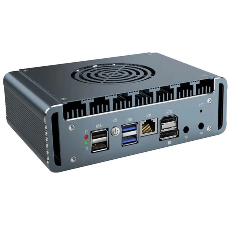 Industrial Fanless Mini PC Intel N150 DDR5 RAM M.2 And Mini Pcie Slots Dual Lan Usb Ports Watchdog Timer TPM 2.0 For Industrial