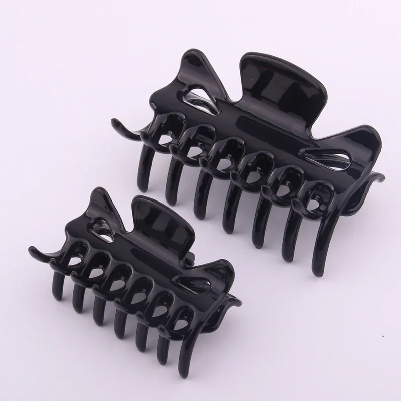 Do włosów w kształcie motyla pazur dla kobiet środowiskowy krab z tworzywa sztucznego do włosów duży zacisk do kucyka Holder Strong Bite Force Hairdress — zdjęcie 2