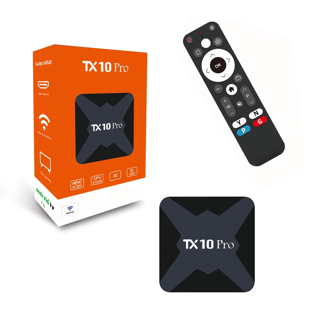 Caixa de TV inteligente TX10 PRO, Android 10.0, Allwinner H616, 2.4G, 5G, banda dupla, Wi-Fi, Bluetooth, 4K Media Player, Set Top Box, 2G mais 16G