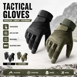 Tactical Gloves Touchscreen Anti-Slip Breathable Military Outdoor Work Motorcycle Hiking Riding Full Finger Protective Gloves