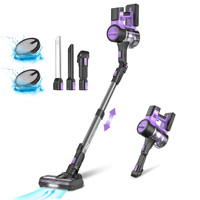 INSE Cordless Vacuum Cleaner, 9-in-1 Stick Vacuum with 30Kpa 350W , Max 50 Min Runtime Rechargeable Vacuum Cleaners for Home-S10