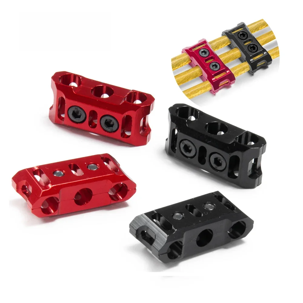 AXSPEED – gestionnaire de câbles de moteur ESC en alliage d'aluminium, boucle de serrage fixe, empêche l'outil de Clip de ligne emmêlée pour modèle de voiture d'escalade RC