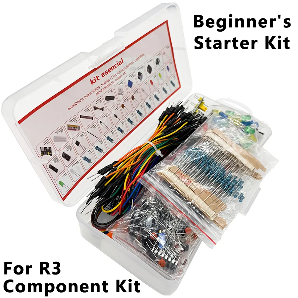 Electronic Components Electrolytic Capacitor Resistor led 830 Hole Breadboard Kit MB-102 for arduino R3 Component Pack Beginner image 6