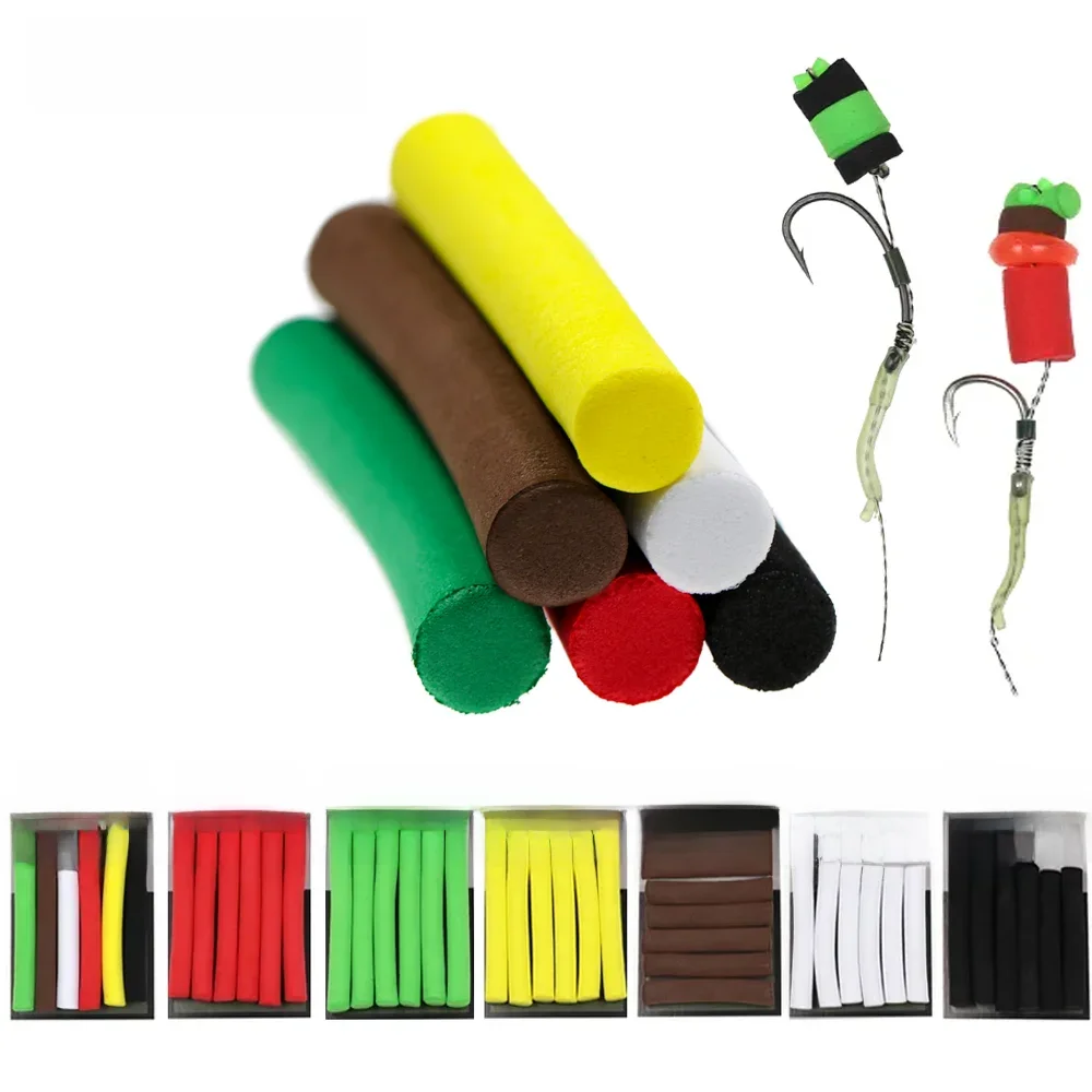 Wifreo 12 pièces/2 sacs 3mm 5mm 8mm pêche à la carpe Pop Up mousse Zig plate-forme bâtons de mousse plate-forme à cheveux flottant carpe pêche appât Terminal matériel