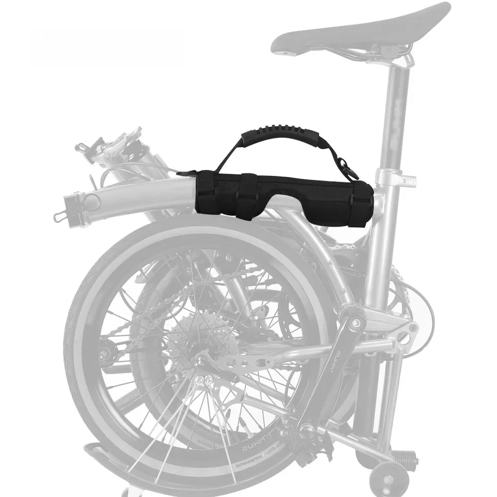 AliExpress NONE Folding Bicycle Carrier Handle Hand Grip For Brompton Cycling Bicycle Frame Carry Shoulder Strap Bicycle Accessories