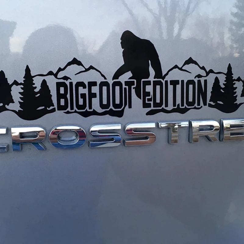 Bigfoot Edition Sub Cross Vinyl Car Stickers Funny Waterproof Emblem Decor Decals Accessories For Subaru Crosstrek Forester