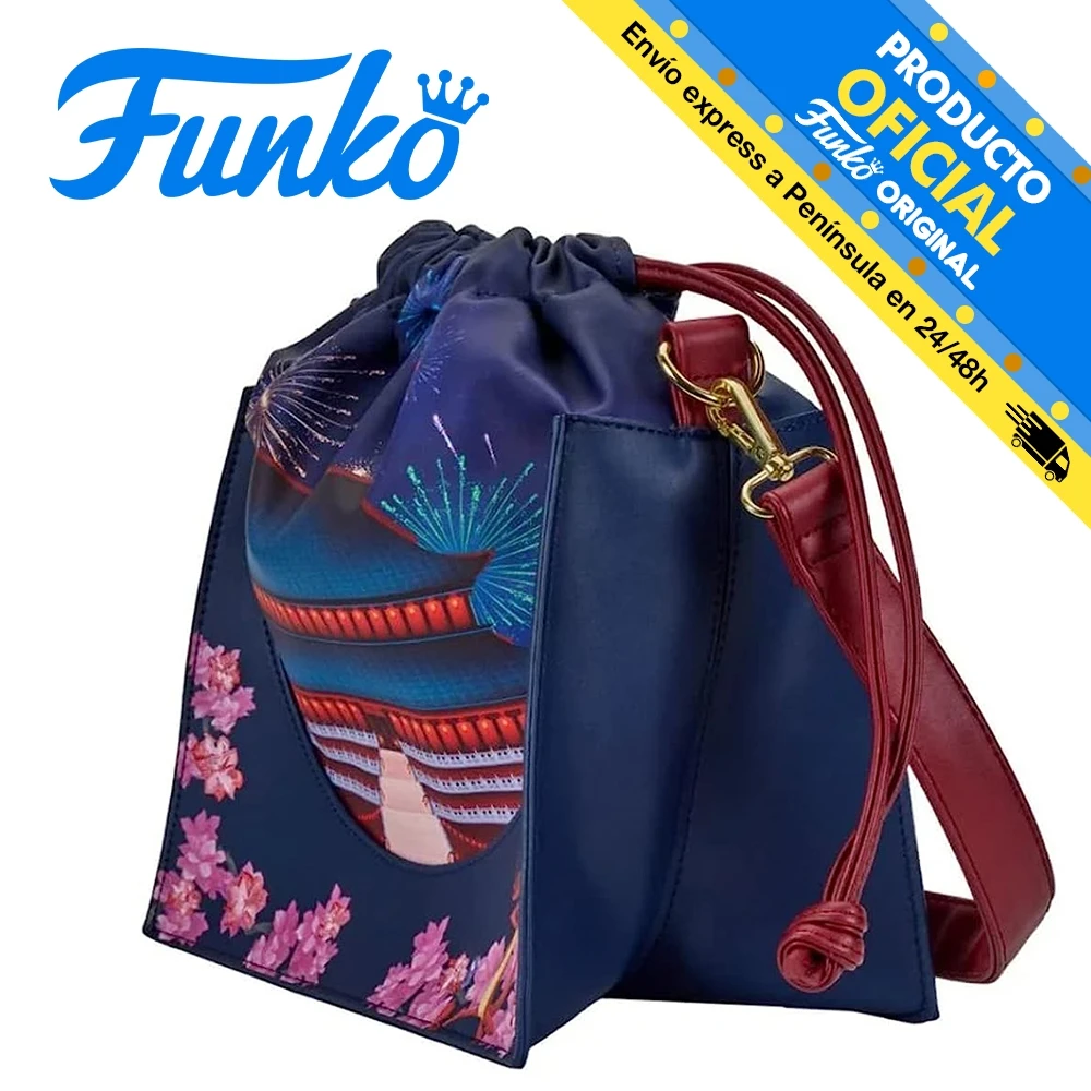 Funko Loungefly Mulan Castle sack bag, WDTB2485, original, boys, girls, gifts, collector, figures, dolls, shop, with box, new, man, woman, fashion, accessories, official license, disney