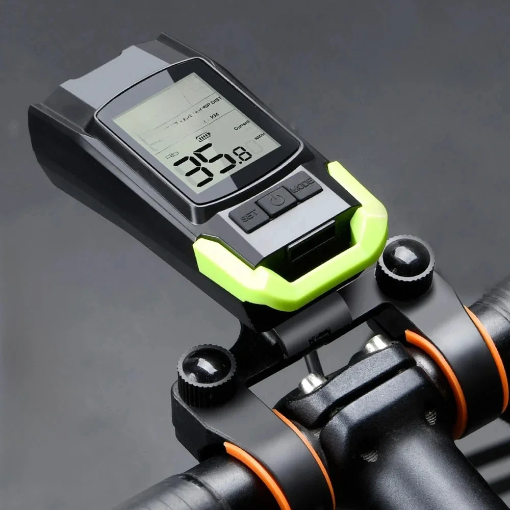 AliExpress NEWBOLER 4 Mode USB Bike Light Lamp Bicycle Computer 3 Mode Horn Flashlight Cycle Bike Speedometer Led Front Lights Cycling Headlight