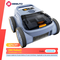 Seauto Pool Vacuum, 3 Modes for Inground & Above-Ground Pools Up to 2150 Sq. Ft., Lasts Up to 150 Mins, 180W Brushless Motor