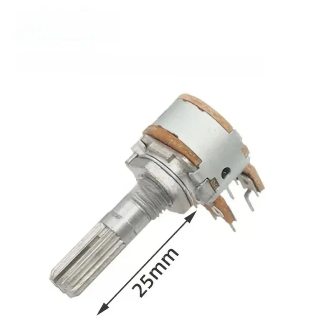 2 potencjometry audio ALPS RK163 50KAX2 A10K A20K A100K 50KBX2 B10K B100K B20K B50K, dwupozycyjne, 6-pinowe, do wzmacniaczy audio — zdjęcie produktu 7