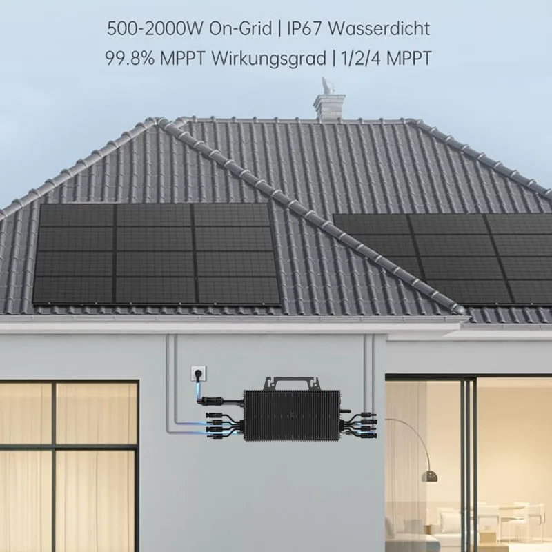 SUKFLOW SV500- PRO DC16-60V To AC190-270V On Grid Tie Micro Inverter 500W Solar Power Mini Inverter