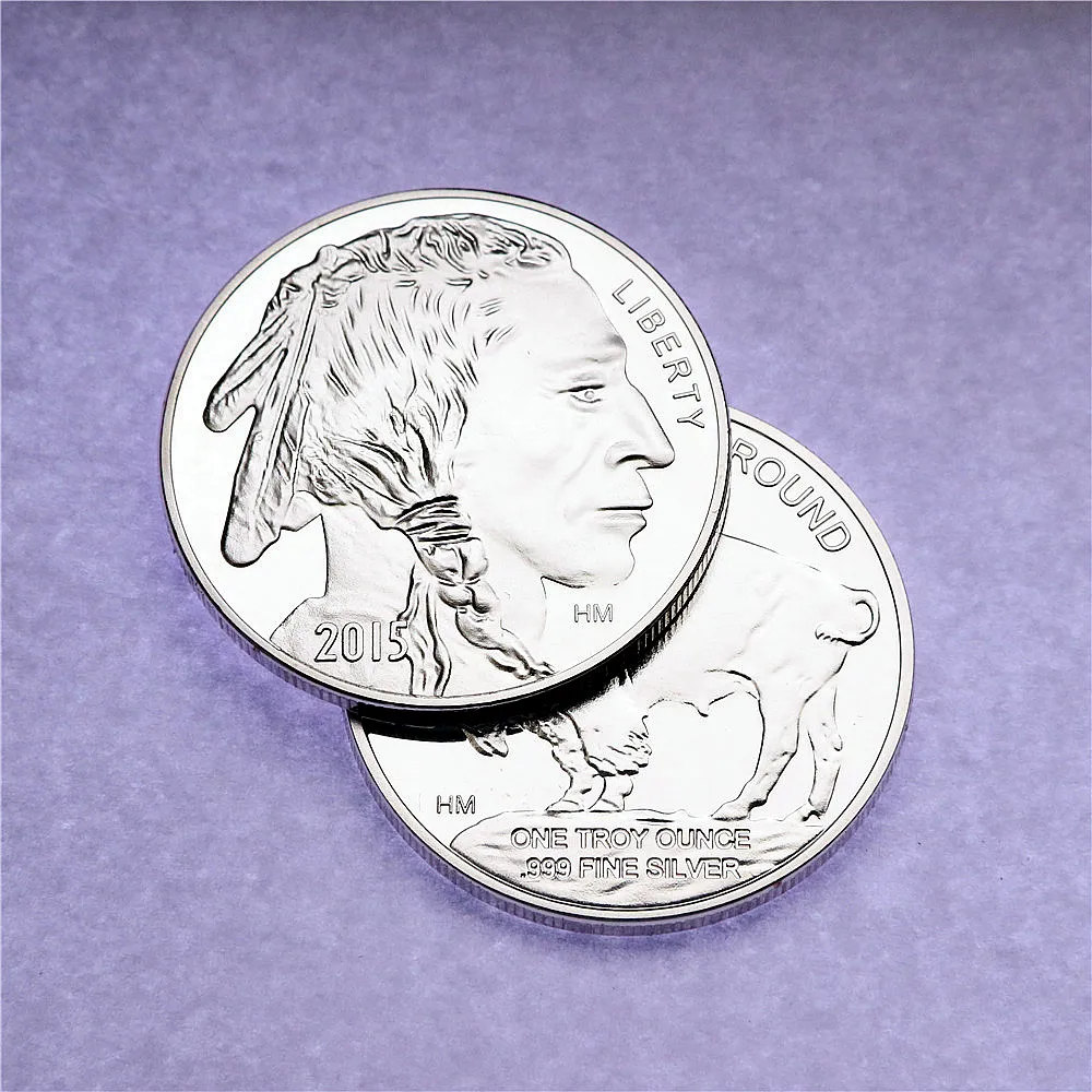 1 أوقية 999 عملة الجاموس الفضية الأمريكية النادرة