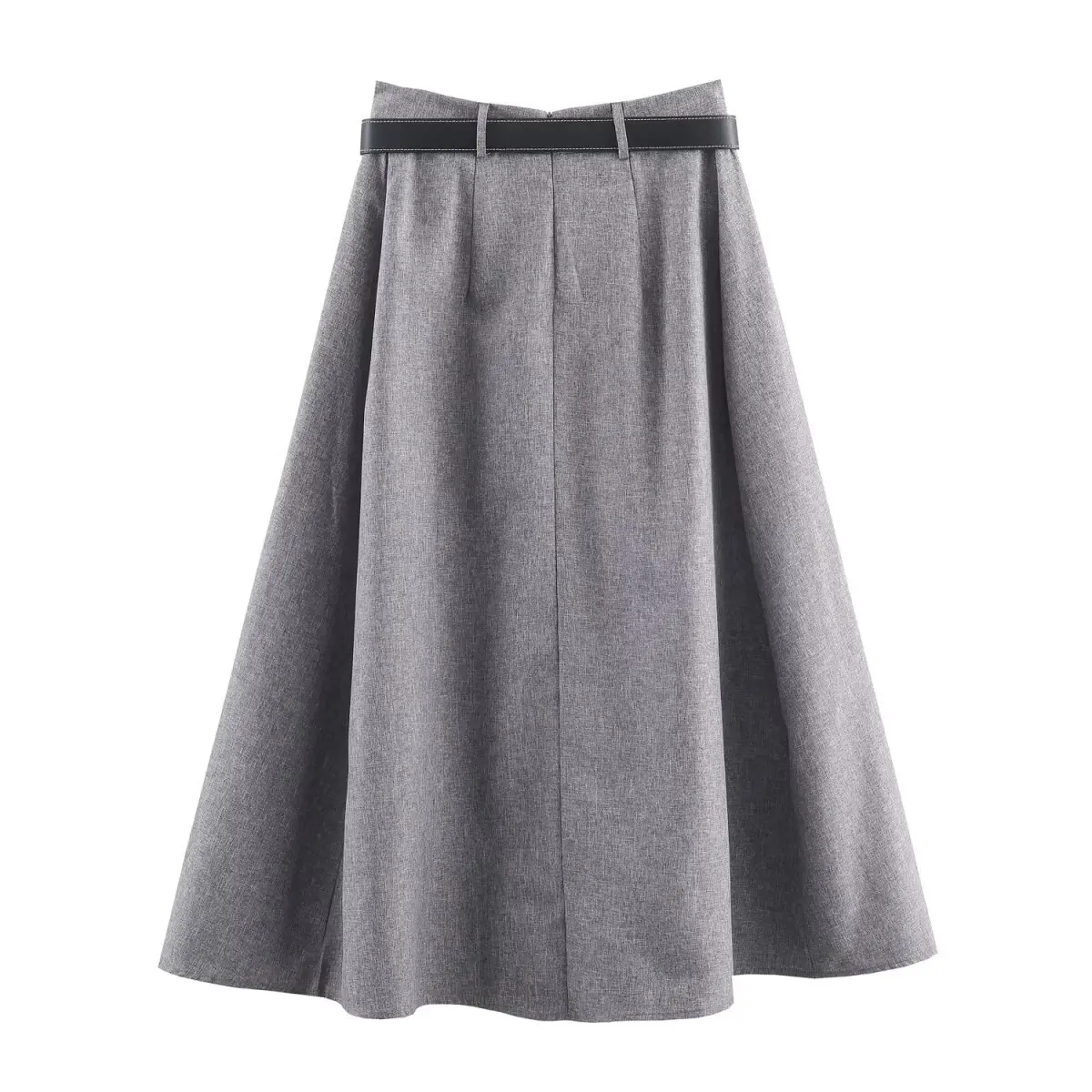 طقم سترة وتنورة نسائية جديدة على طراز ركاب للخريف بتصميم كلاسيكي مبطن على الكتف #5