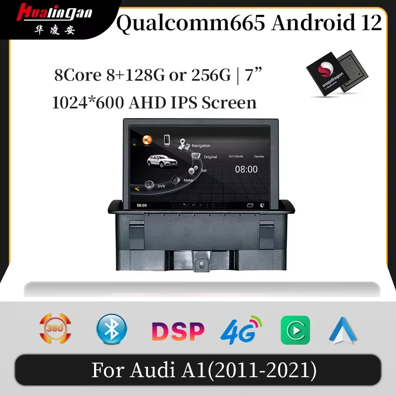 

Hualingan Stereo Radio for AUDI Q3 8U 2011-2018 Autoradio Android 13.0 8+128GB Car Multimedia Wireless Carplay GSP Head Unit