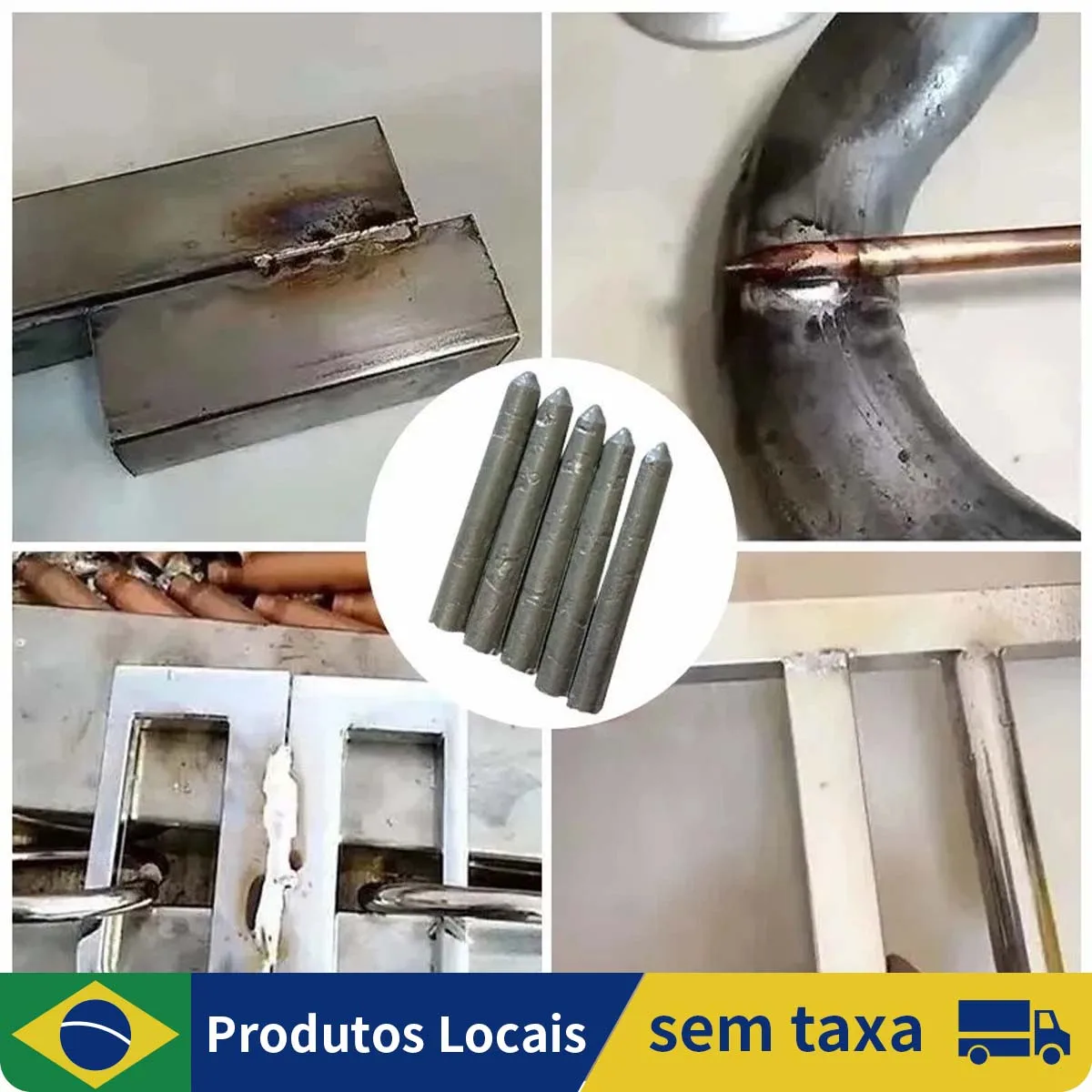 Haste de solda de baixa temperatura para aço inoxidável, cobre, ferro, alumínio, reparo, kit de agente fusível, decoraçã