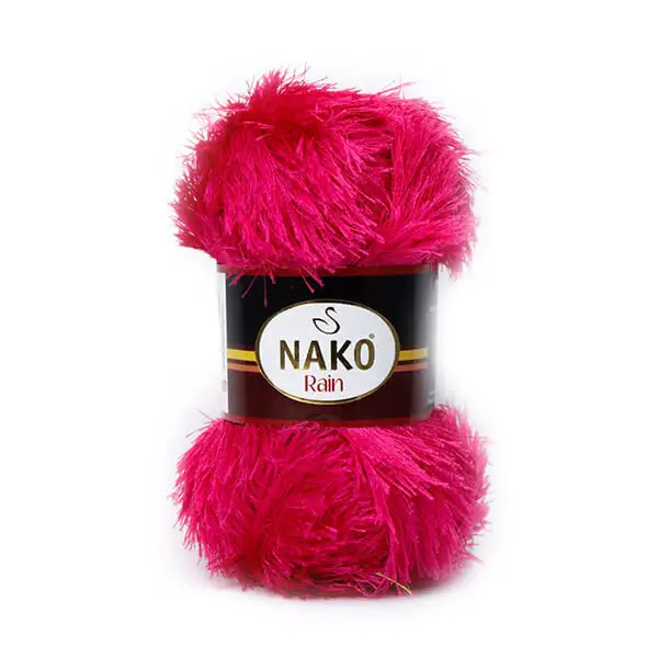 Nako Rain Fringed Hand Knitting Yarn, 100 Grams 120 Meters, 28 Colors, Rope, Cardigan, Sweater, Shawl, Home Textile, Scarf, Beret, Accessory, Booties, Summer, Spring, Winter, Autumn - MADE IN TURKEY