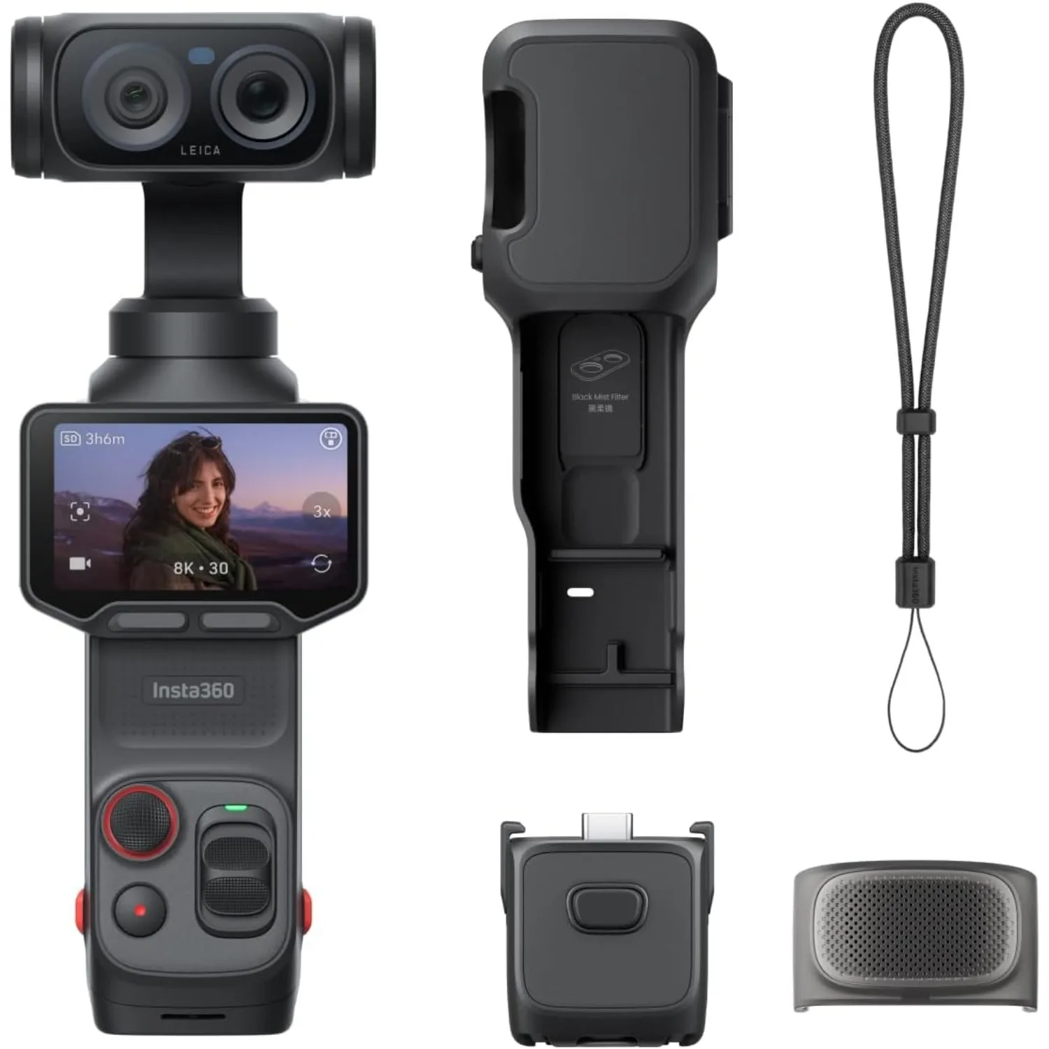 Insta360 Luna Ultra - 8K Vlogging Camera with Dual Leica Lenses, 12× Zoom, 1