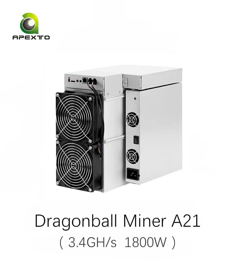 

ORIGINAL DragonBall Miner A21 3.4Gh/s 1800W NEXA Miner