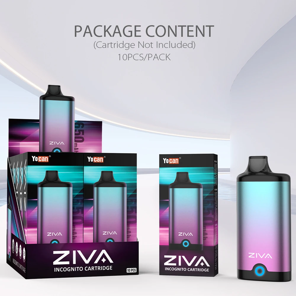 5-10 шт. оригинальный Yocan Ziva электронная сигарета со встроенной батареей 650 мАч