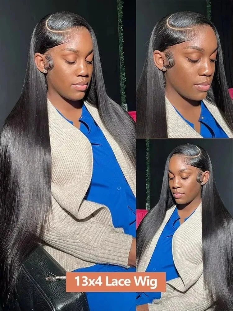 30 40 Polegada em linha reta 13x6 hd peruca frontal do laço 13x4 perucas dianteiras do laço cabelo humano brasileiro 200 densidade preplucked cru remy para mulher