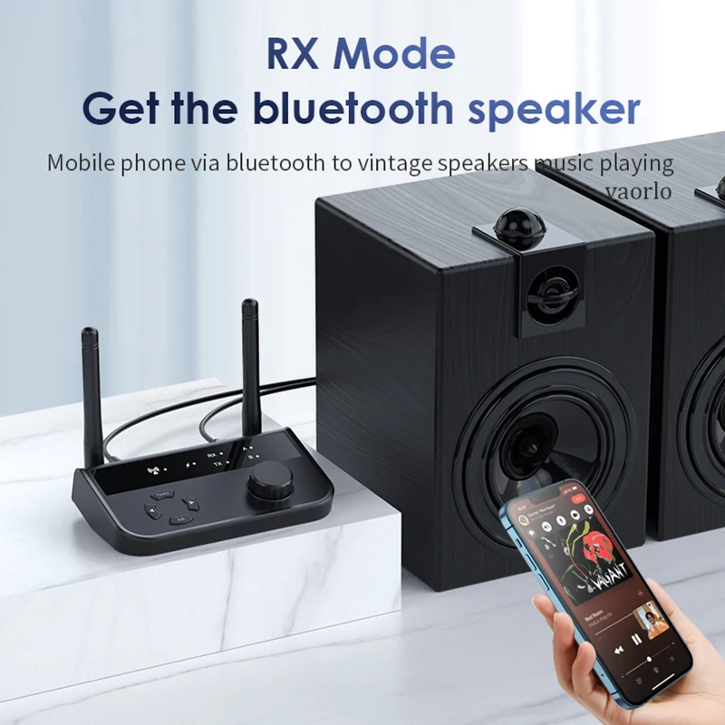 Bluetooth Đa Điểm 5.3 Thu Phát Âm Thanh AUX 3.5Mm Ra 2 RCA Stereo Âm Nhạc Không Dây Cho TV Ô Tô Máy Tính Nhà loa