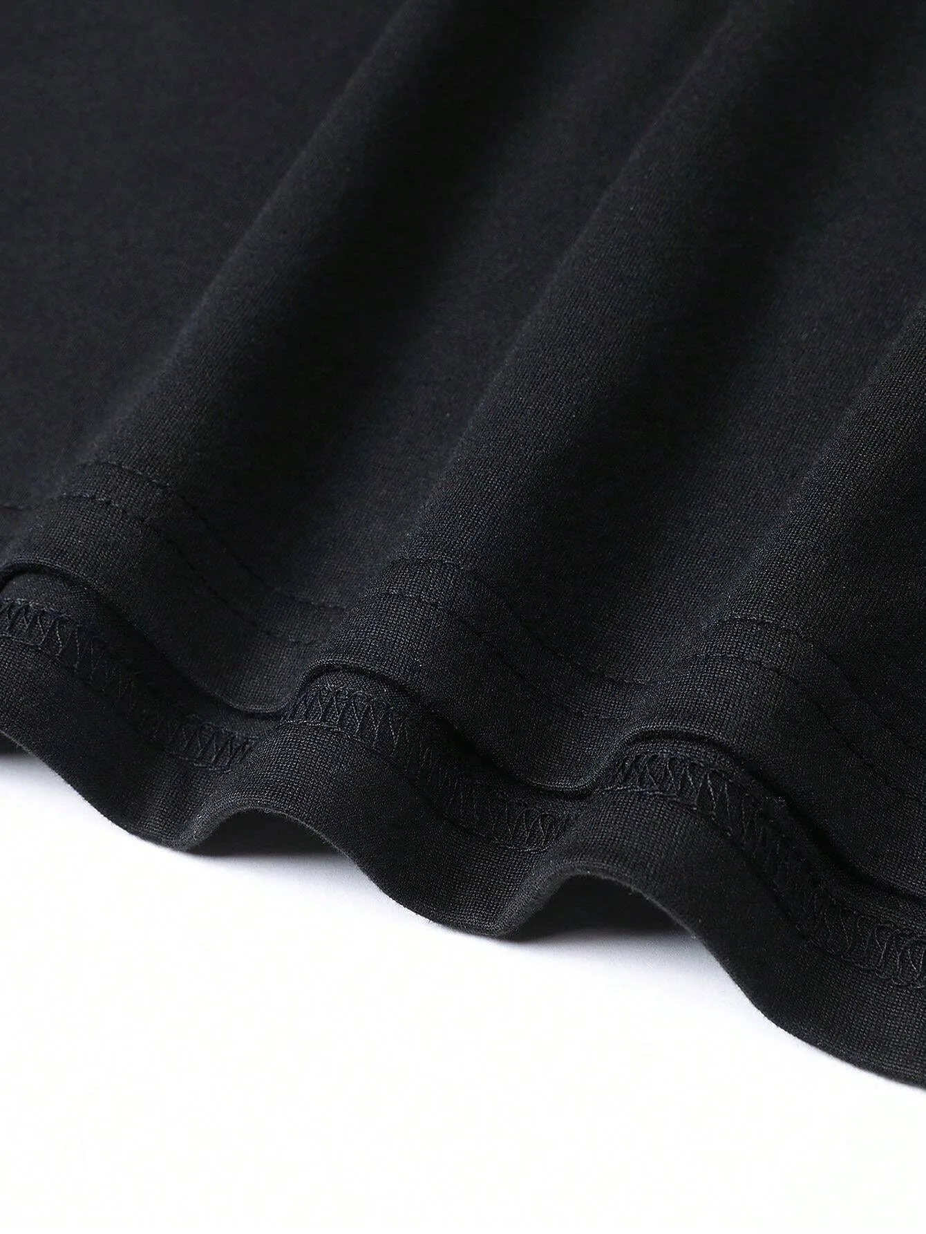 New Autumn Winter Men Business Casual Tshirt Shorts Set Fitness Running Outdoor Sports Black T-Shirt Set Oversized Two-Piece Set view 6