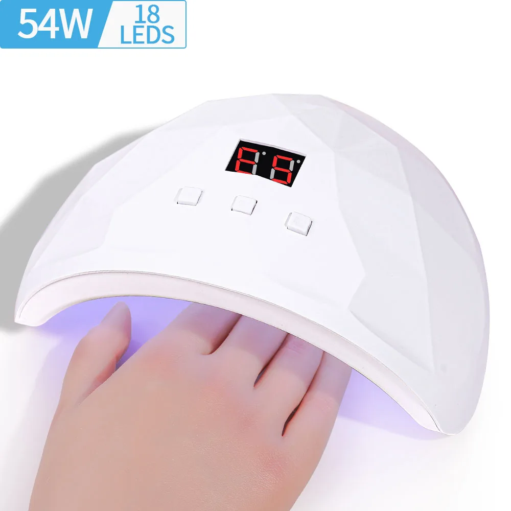 

LINMANDA LED Screen 18 UV LEDs Gel Nail Polish Dryer Lamp 54W Nail Phototherapy Machine Professional Manicure Tool Equipment