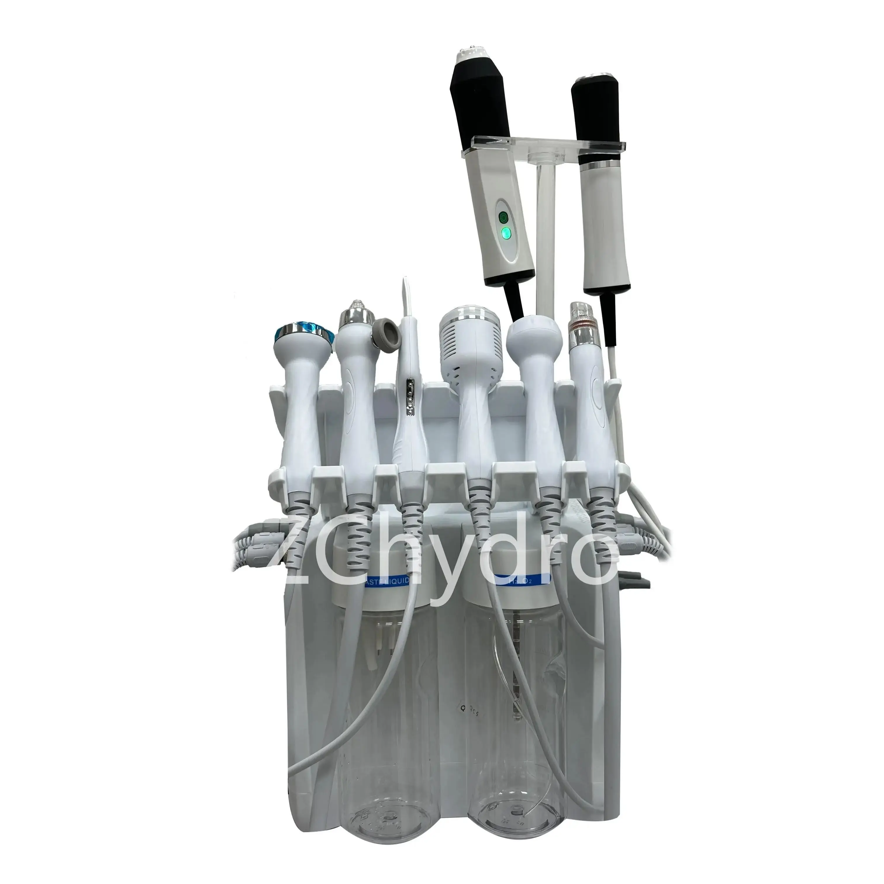 hydra blackhead removal facial and co2 small bubble Hydra Dermabrasion machine with led mask 2 in 1 for skin care spa