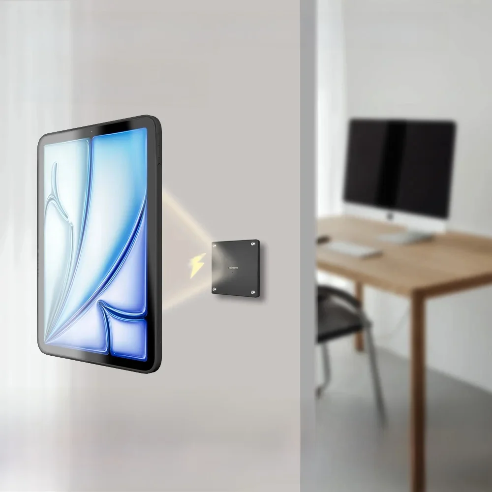 Zilvex iPad wall mount with power iPad Air 2024 M2 11-inch Wall Station Wireless Charging  Tablet iPad Stand