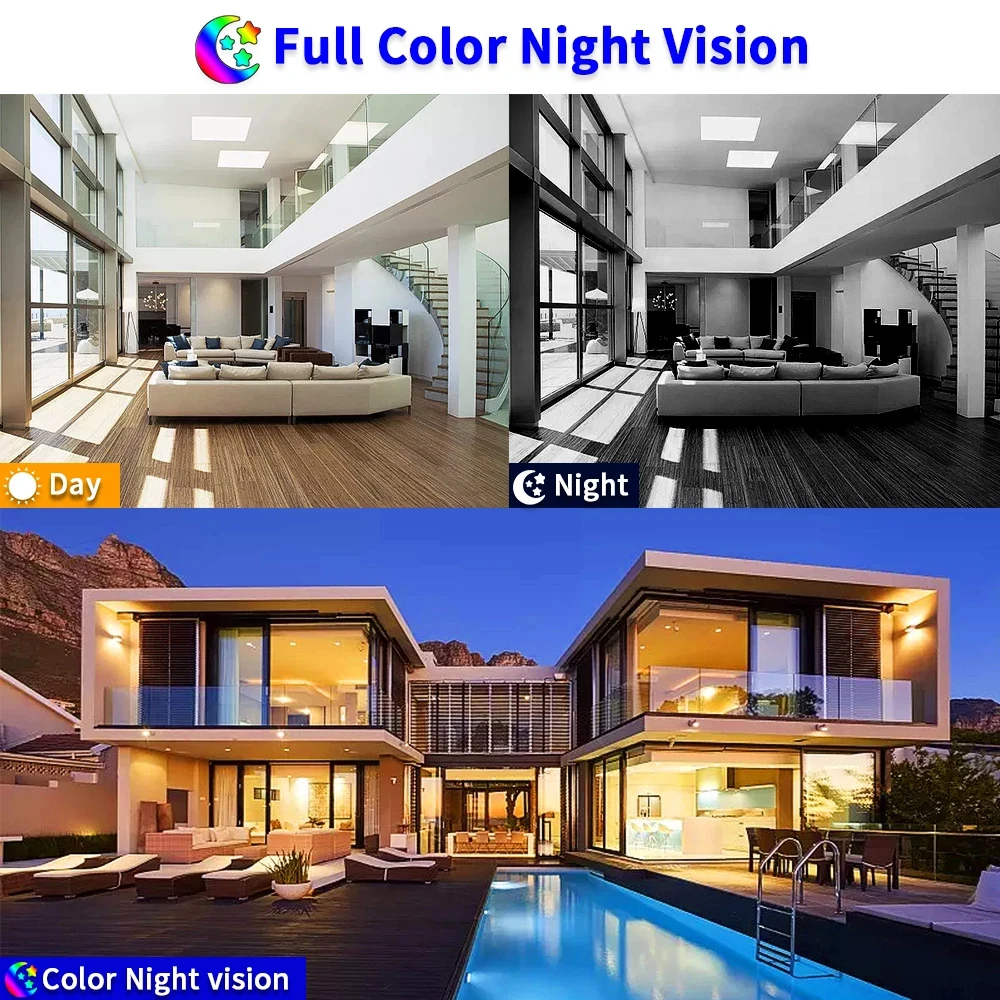 كاميرا AHD 8MP 5MP 2MP اللون للرؤية الليلية CCTV مراقبة الفيديو الأمن في الهواء الطلق مقاوم للماء رصاصة معدنية كاميرا AHD 4K 1080P