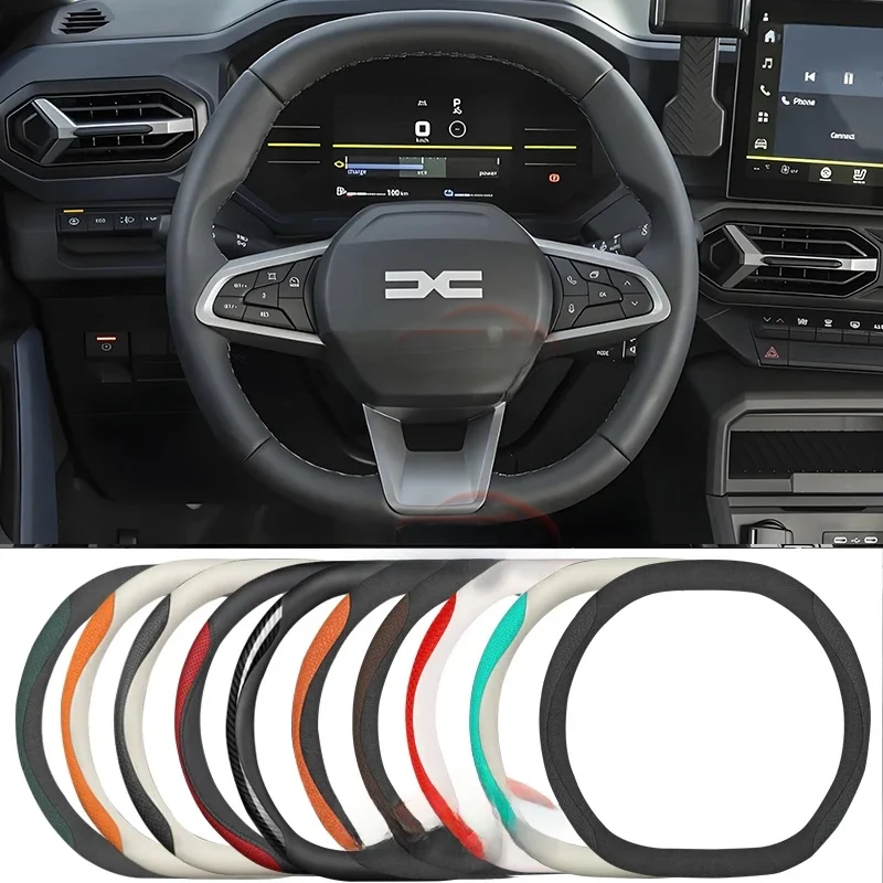 Housse de volant de voiture en cuir pour Dacia Bigster 2025, accessoires automobiles antidérapants de style automobile
