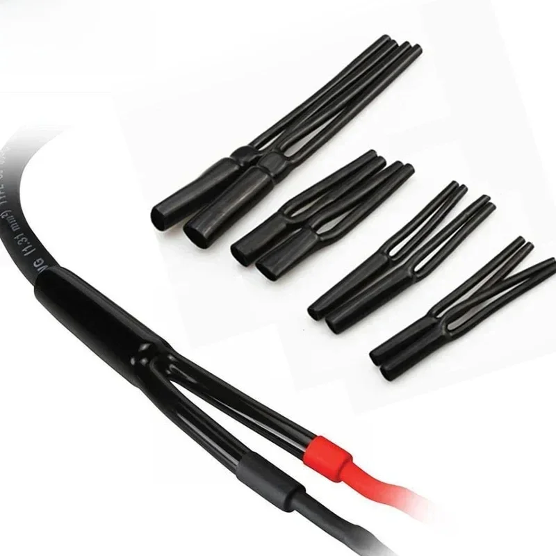 Câble Audio pour haut-parleur, diamètre 7/9/10/12/16mm, câble HiFi, pantalon en caoutchouc souple, PVC, manchon séparateur en Y, Tube, Signal en caoutchouc fendu