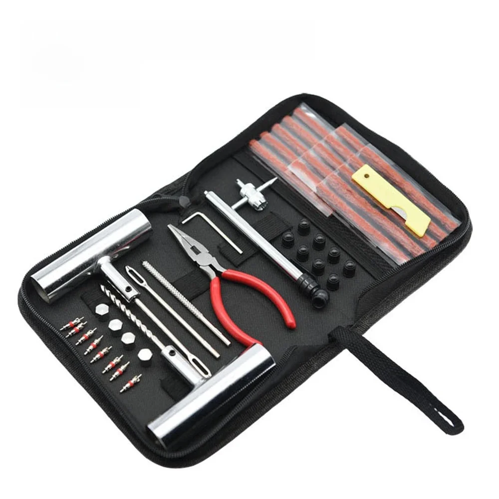 AliExpress NONE Tyre Repair Kit Auto Bike Tire Repair 45 PCS Car Tire Repair Tool Puncture Plug Set Motorcycle Car Accessories Studding Tool Set