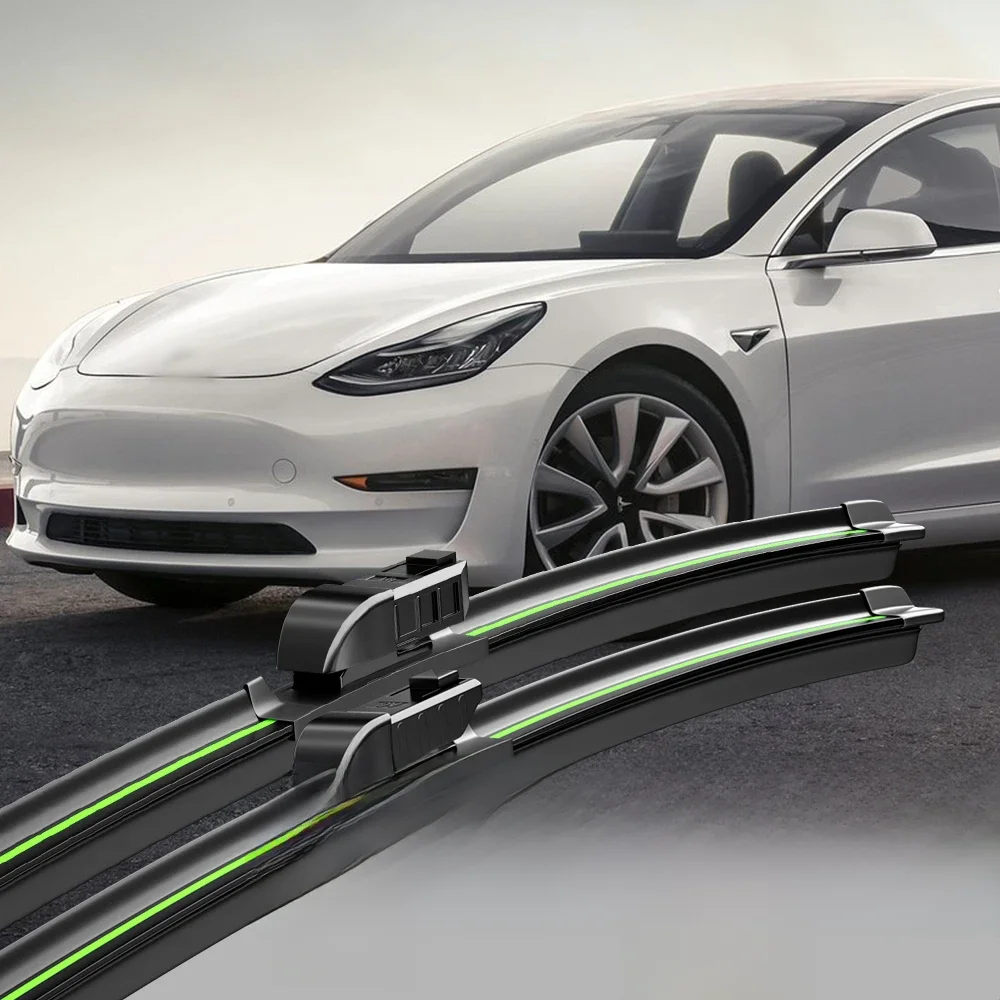 Do Tesla Model S 3 Y 2012-2023 Pióra wycieraczek przedniej szyby 2szt Akcesoria do szyb przednich 2013 2015 2017 2019 2021 2022 — zdjęcie 2