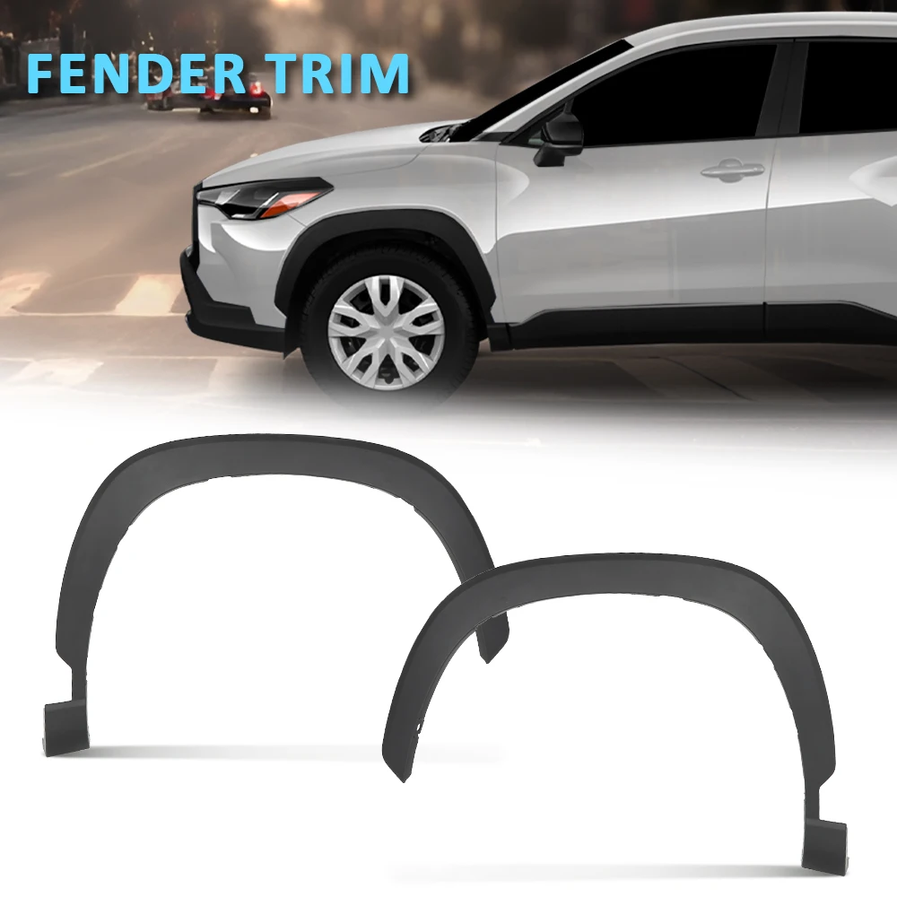 

Front Fender Flare Molding Trim L&R Fit for 2022 2023 Toyota Corolla Cross
