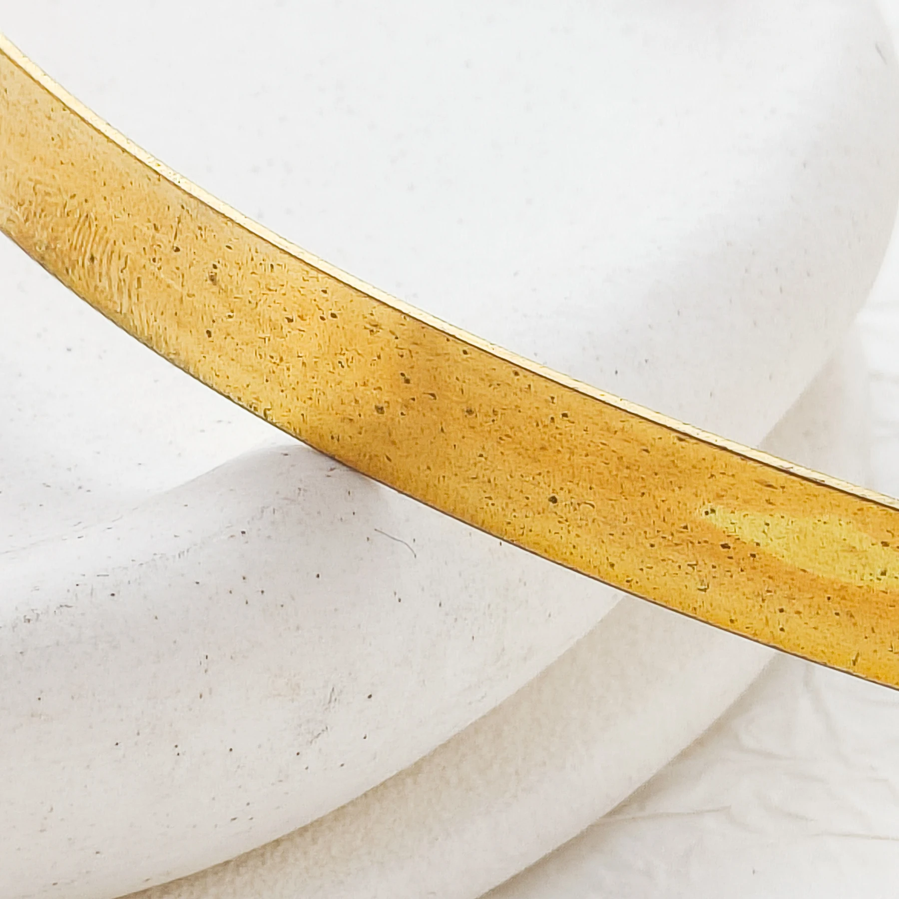 DIY Supply-One Meter Half Hard Solid Raw Brass Finding Wrapping Wire - Flat Wire