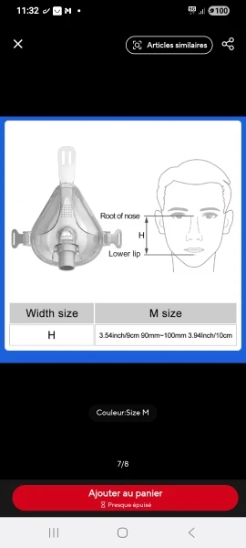 Resoxy FM3 CPAP Mask for Sleep Apnea Full Face Mask for CPAP BiPAP Machine Anti Snoring Full Mask with Headgear Improve Sleep photo review