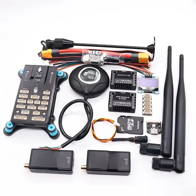 PIXHAWK 6C PRO FMUV6C Ardupilot PX4 32 bits contrôleur de vol pilote automatique avec 4G SD sécurité intégré Buzzer Copter avion Rover bateau