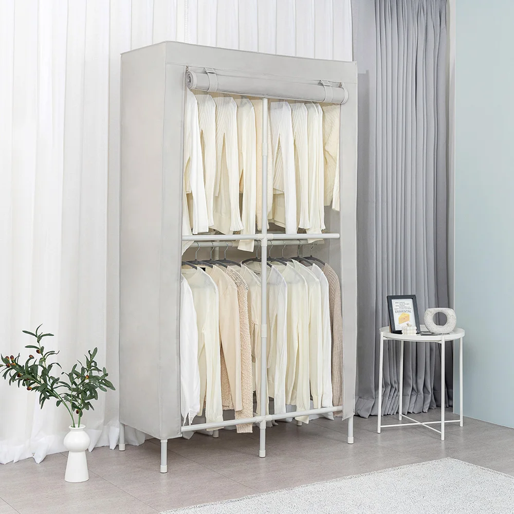 Two-speed double window window window cover Hanger pants hanger and more multi-system dress room stand wardrobe rack for clothes iron refabricated furniture storage