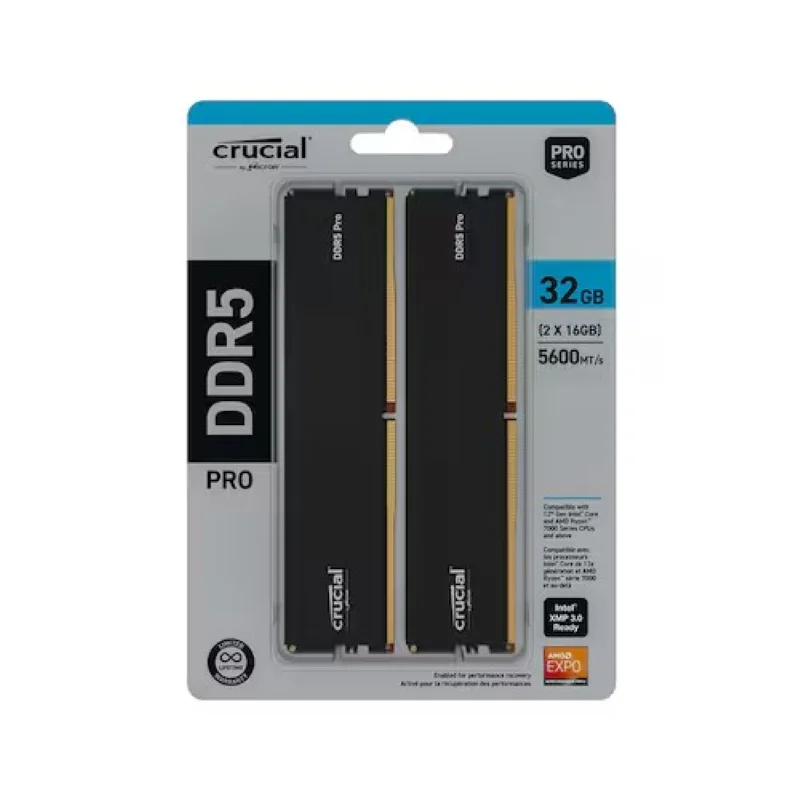 {Micron Official Store} Crucial DDR5-5600 CL46 PRO (32GB/16Gx2) * Domestic genuine, domestic shipping *